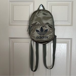 adidas olive green mini backpack